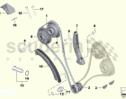 Timing chain, cylinders 1-6