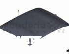 Headlining, perforated leather