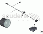 Analogue clock, partition wall