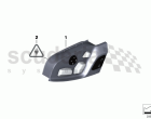 Switch, seat adjustment, rear cabin