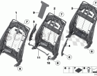 Seat, front, backrest frame