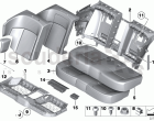 Seat, rear, cushion, & cover, basic seat