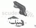 Mounting parts, door trim, rear