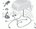 Wiring, centre armrest