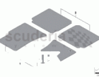 Set floor mats, lamb skin