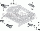 Seat, front, actuations electr.
