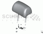Seat, rear, head restraint, comfort seat