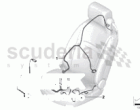 Wiring, adjustable front seat