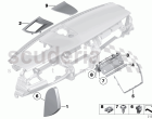 Mounting parts, instrument panel, top