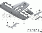 Mounting parts, roofliner