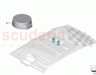 Loudspeaker components for headlining