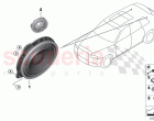 Single parts speaker D pillar