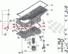 Oil sump oil filter oil measuring device