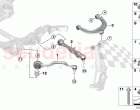 Frnt axle support wishbone tension strut