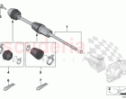 Output shaft front right all wheel