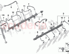 High pressure rail injector line