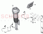 Air spring strut rear control units