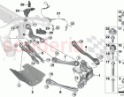 Rear axle support wheel suspension