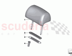 Rear seat head restraint