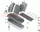 Seat rear cushion cover basic seat
