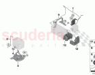 Battery mounting parts