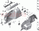 Lateral trunk floor trim panel