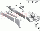 Mounted parts for centre console