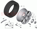 Light alloy wheel styling 713