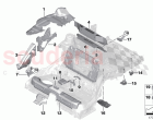Floor panel trunk wheel housing rear