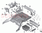 Floor parts rear interior
