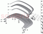 Folding top compartment lid