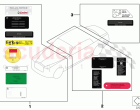 Assorted information plates