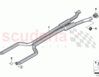 Centre silencer with tubes