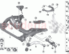 Frnt axle support wishbone tension strut