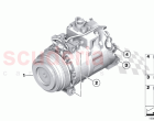 Air conditioner compressor mounting part