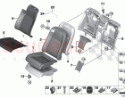 Seat rear cushion cover basic seat