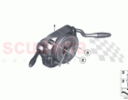 Switch cluster steering column
