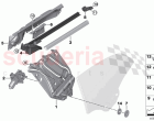 Door window lifting mechanism rear