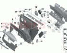 Lateral trim panel rear