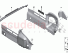 Lateral trunk floor trim panel