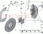 Front wheel brake