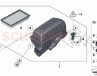 Intake silencer Filter cartridge HFM