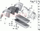 Seat rear cushion cover basic seat