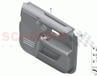 Door trim rear