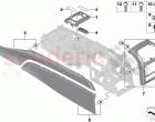Mounted parts for centre console