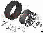 Light alloy wheel styling 823