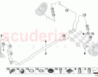 Brake pipe rear