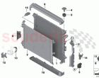 Mounting parts f radiator