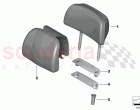 Seat rear head restraint comfort seat