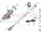 Add on parts electr steering column adj